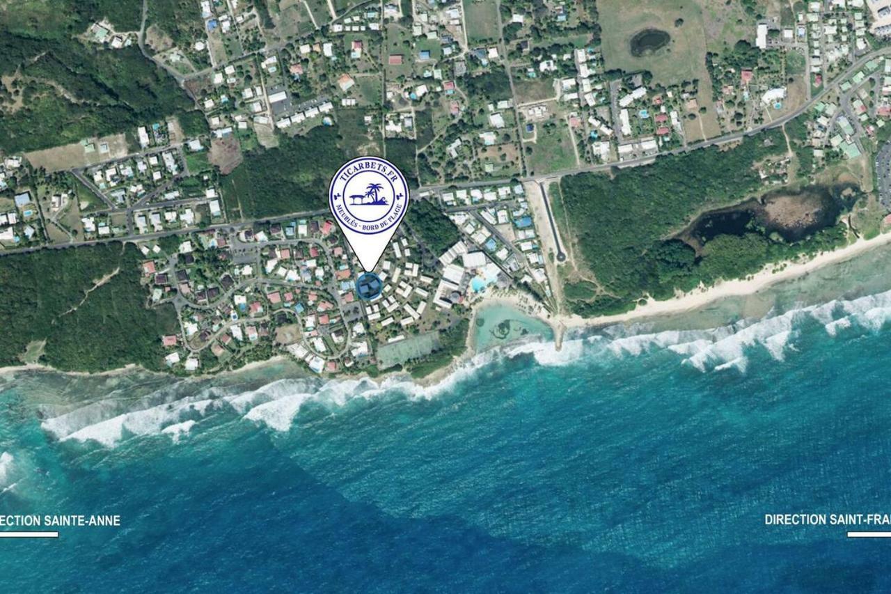 Ticarbets T3 - Résidence Managano - En bord de Plage Saint-Francois  Exterior foto